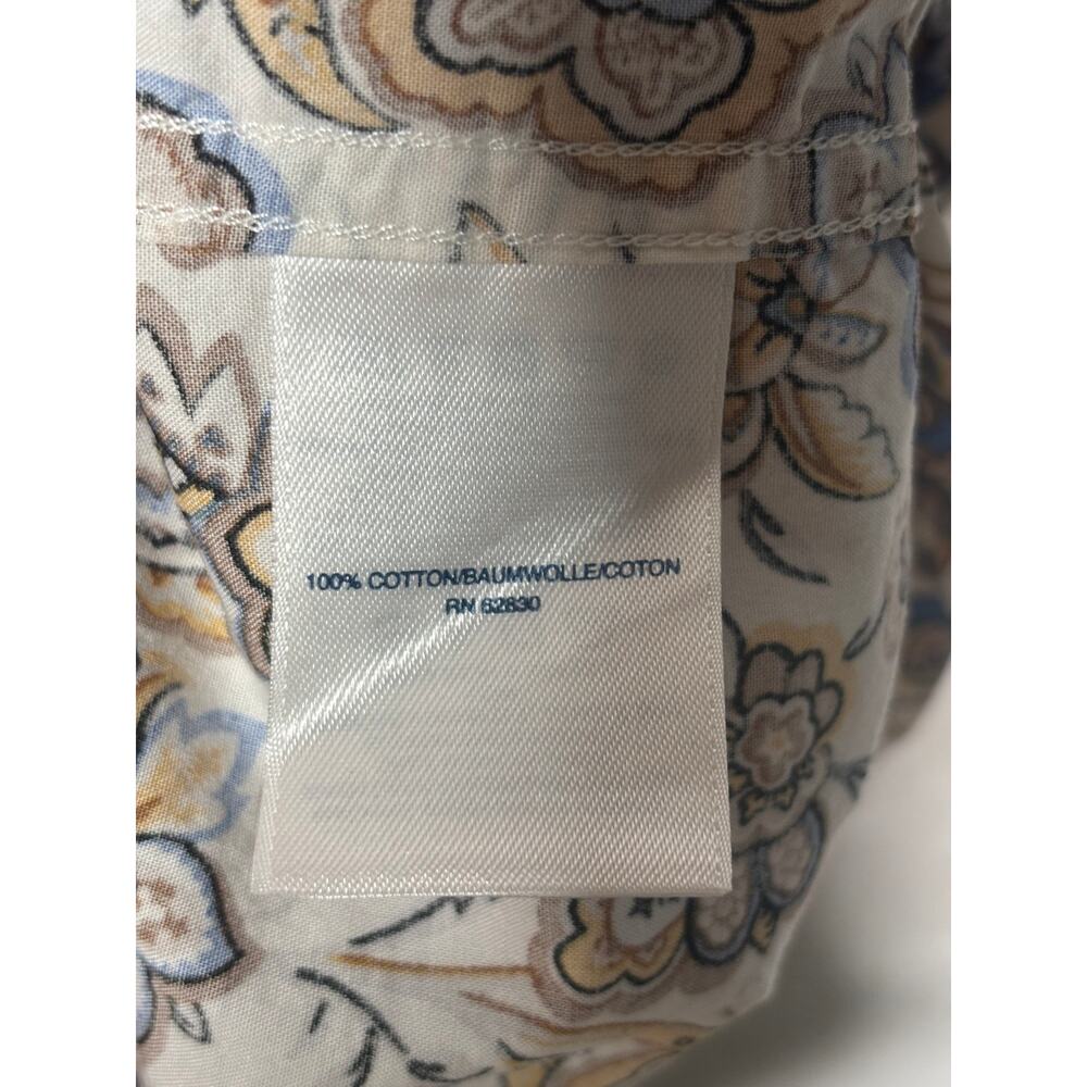 Lands End Paisley Print Short Sleeve Shirt Traditional Fit Mens Medium - Picture 5 of 6